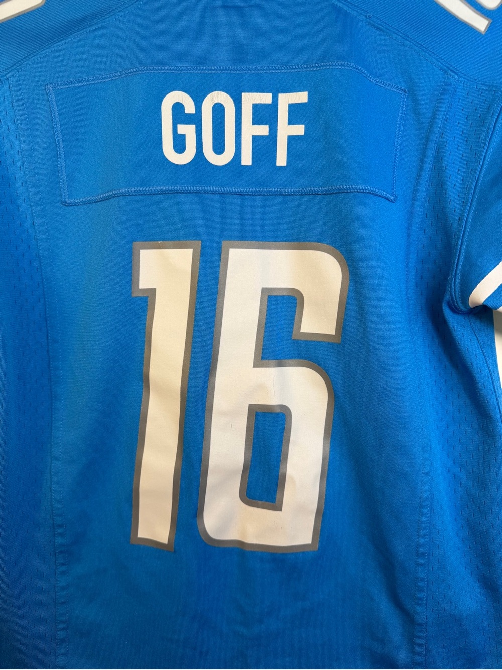 Detroit Lions Jared Goff #16 Nike Youth M 10/12 NFL Football Jersey Blue - Picture 7 of 16